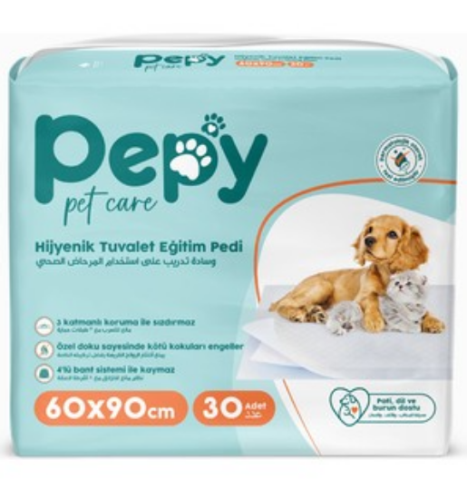 PEPY PET CARE 60*90 HİJYENİK TUVALET EĞİTİM PEDİ (30'LU)