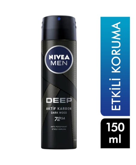 nivea, nivea dedorant, nivea erkek deodorant, erkek deodorant, ter kokusu önleyici, ter önleyici, nivea deep dimension 150 ml satın al, nivea deep dimension 150 ml fiyat