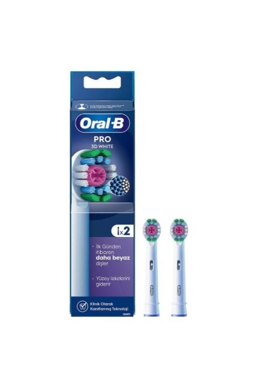 Oral-B Pro 3D White X-Filament Şarjlı Diş Fırçası Yedek Başlığı 2