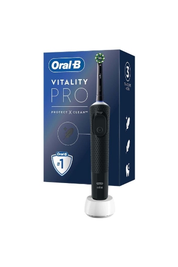 Oral-B Şarjlı/Elektrikli Diş Fırçası Vitality Pro Siyah Koruma ve