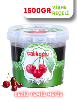 Çalıkoğlu Geleneksel Vişne Reçeli 1500 gr (Kova)