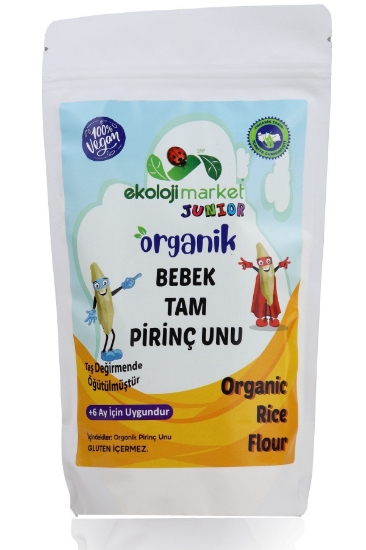 Ekoloji Market Organik Bebek Tam Pirinç Unu Glutensiz 250 gr