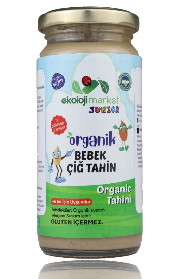 Ekoloji Market Organik Bebek Çiğ Tahin Glutensiz Taş Değirmende Çekilmiştir 230 gr