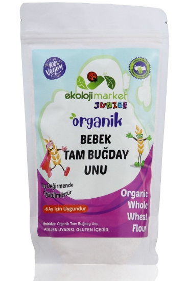 Ekoloji Market Organik Bebek Tam Buğday Unu 250 Gr