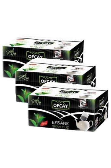 Ofçay Efsane Siyah Filiz Demlik Poşet 30 Ad X 15 gr X 3 Paket