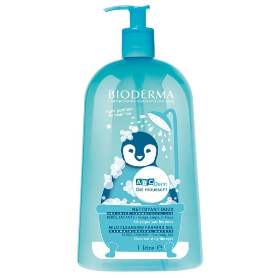 Bioderma ABCDerm Foaming Cleanser 1L- Bebekler İçin Göz Yakmayan Temizleme Jeli