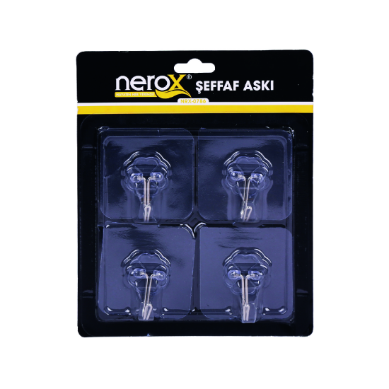 NEROX ASKI Mini Şeffaf Sticker 4'lü NRX-0786