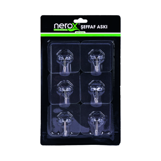 NEROX ASKI Mini Şeffaf Sticker 6'lı NRX-0787