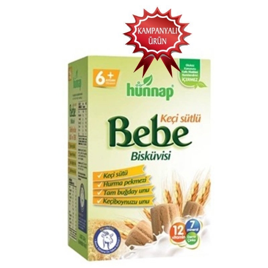 Hünnap Keçi Sütlü Bebe Bisküvisi 6+Ay 400g