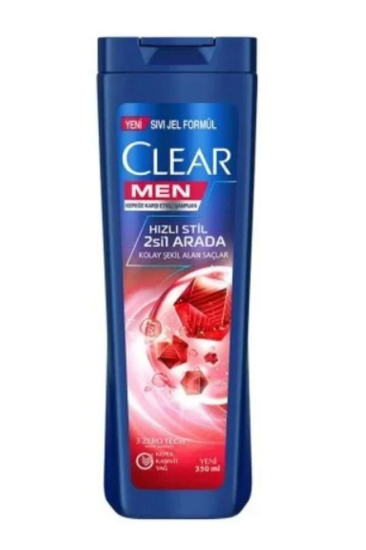 Clear Men 2/1 Hızlı Sitil Şampuan 350 ML