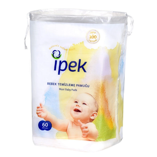 İpek Maxi Bebe Temizleme Pamuğu 60'LI