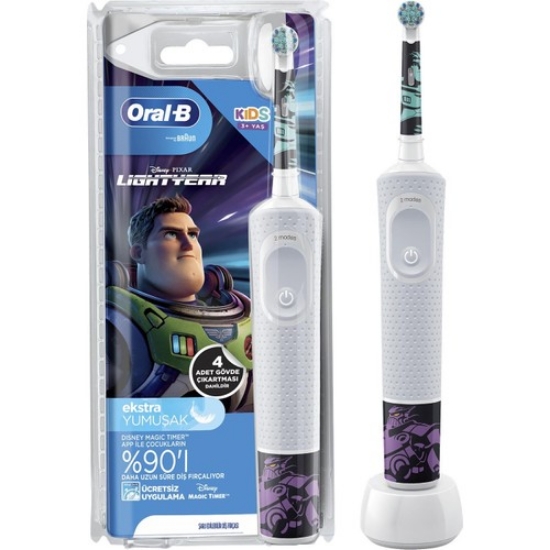 Oral-B D100 Vitality Lightyear Özel Seri Çocuk Şarjlı Diş Fırçası