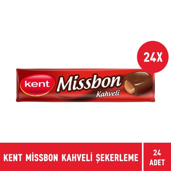 Kent Missbon Kahve Aromalı Nostaljik Şekerleme 43 gr - 24 Adet