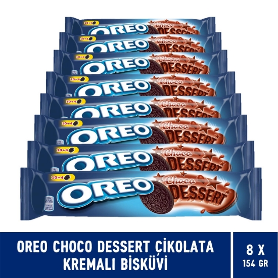 Oreo Choco Dessert Çikolata Kremalı Bisküvi 154 gr - 8 Adet