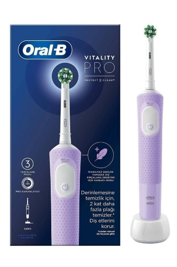 Oral-B D103 Vitality Pro Cross Action Şarjlı Diş Fırçası - Lila