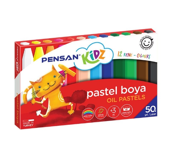 Pensan Kidz Yağlı Pastel Boya 12'li