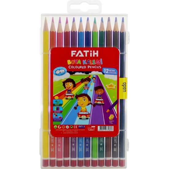 Fatih 33285 Çantalı Kuru Boya Seti 12'li