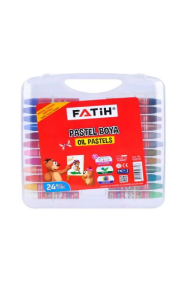 Fatih King Size Çantalı Pastel Boya 24'lü