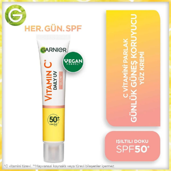 Garnier C Vitamini Günlük Güneş Koruyucu Fluid Yüz Kremi Görünmez Doku Spf50 40ml