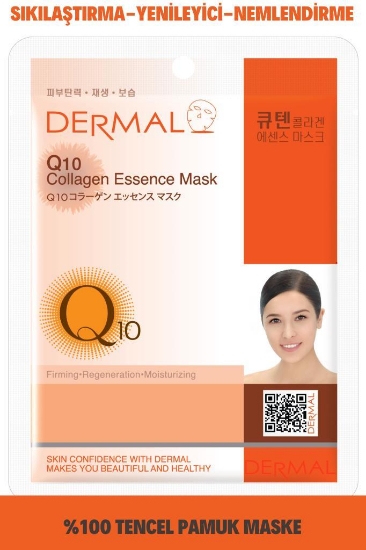 DERMAL Sıkılaştırıcı, Nemlendirici, Yenileyici Q10 Kolajen Maske 