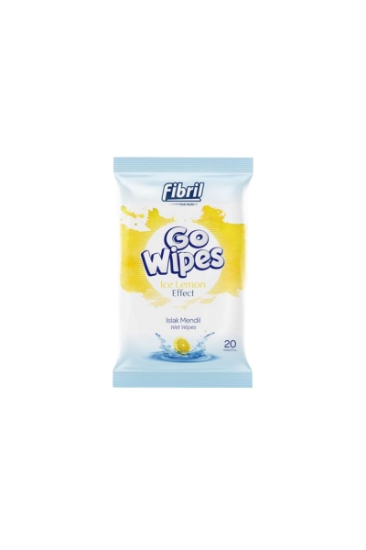 Fibril Go Wipes Islak Cep Mendili 20 Li Limon