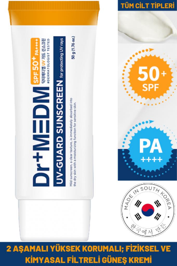 Dr+MEDM SPF50/PA++++ UV 50 ML Guard Sunscreen Yüksek Koruma Fizik