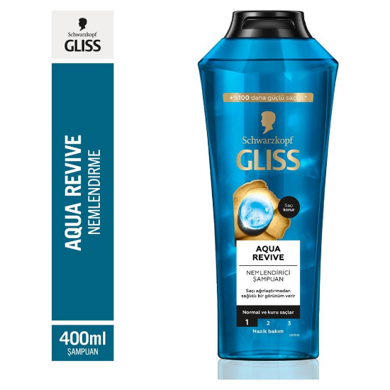 Gliss Aqua Revive Nemlendirici Şampuan Normal ve Kuru Saçlar 400ml