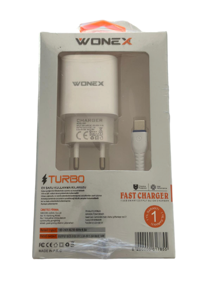 Wonex Type-C  Turbo Şarj Cihazı Set