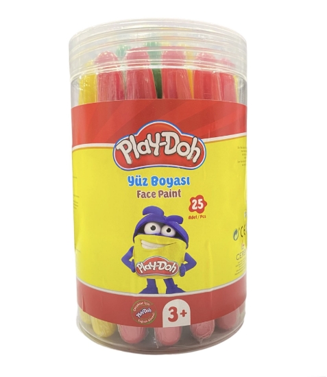 Play Doh PLAY-YU004 Yüz Boyası 6 Renk 25ml 25'li