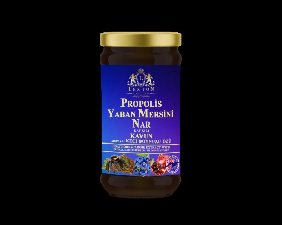 Lexton Propolis, Yaban Mersini ve Nar Katkılı Kavun Arom. Harnup Özü 640 gr