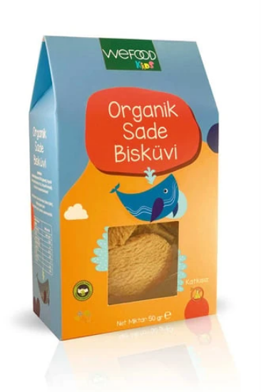 Wefood Kids Organik Sade Bisküvi 50 gr