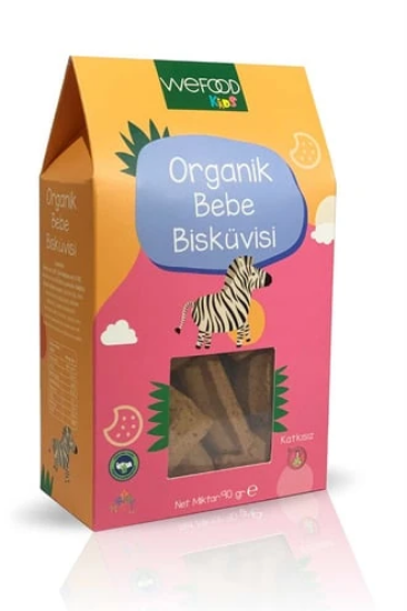 Wefood Kids Organik Bebe Bizküvisi 90 gr