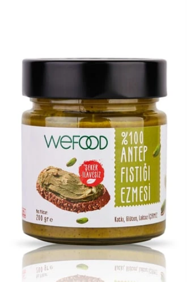 Wefood Antep Fıstığı Ezmesi %100 Sade 200 gr