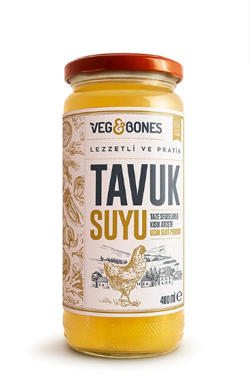 VEG&BONES Tavuk Suyu Çorbası 480 ml