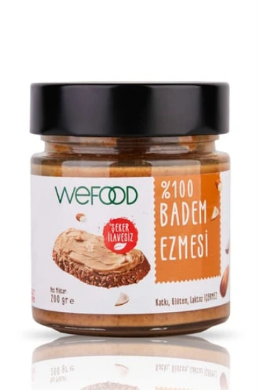 Wefood Badem Ezmesi %100 Sade 200 gr