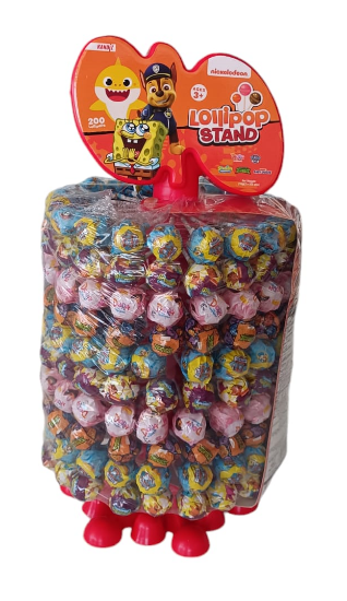 Kandiz Standlı Barkodlu Lollipop 16g 200'lü Stand