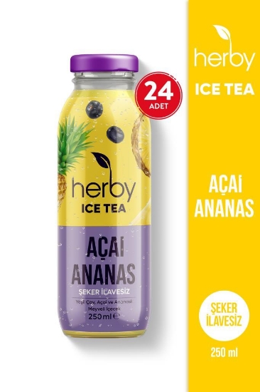 Ice Tea Açai Ananas Soğuk Çay Şeker İlavesiz 250 ML X 24