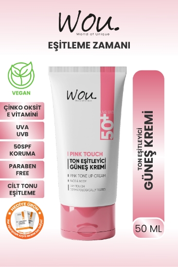 Wou  Pink Touch Ton Eşitleyici ve Aydınlatıcı Yüksek Koruma Etkil