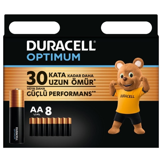 Duracell Optimum AA Alkalin Pil, 8’li Paket