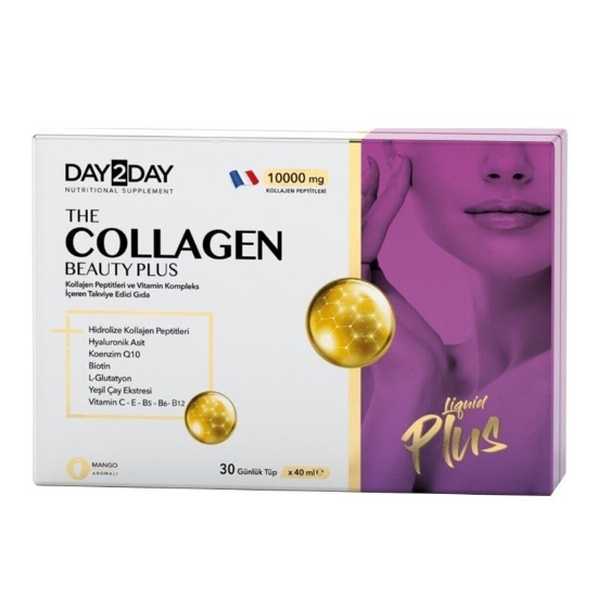 Day2Day The Collagen Beauty Plus Mango Aromalı 10.000Mg 30 Tüp x 40 ml