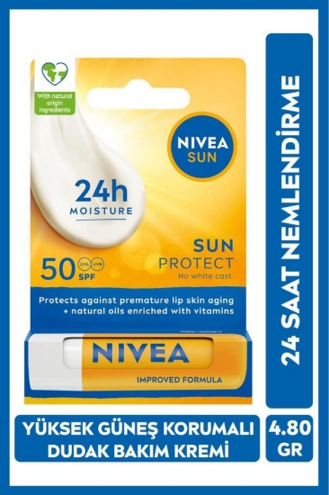 Nivea Güneş Koruması Bakım Yapan Dudak Bakım Balsamı SPF 50 Sun P