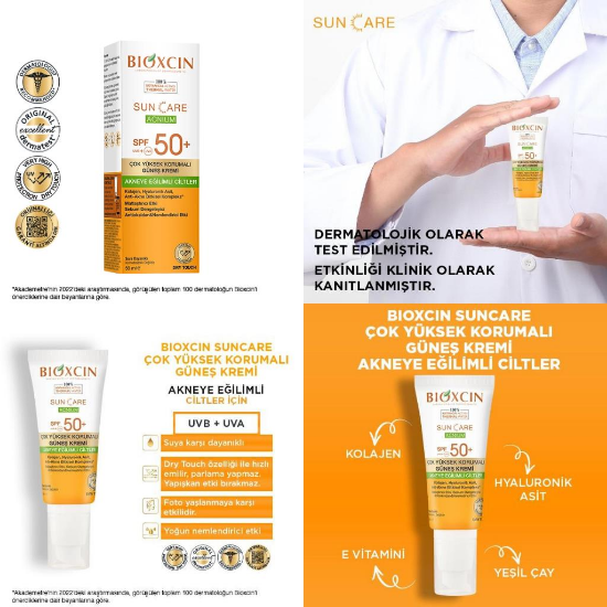 Bioxcin Sun Care Spf 50+ Akneye Eğilimli Ciltler İçin Güneş Kremi