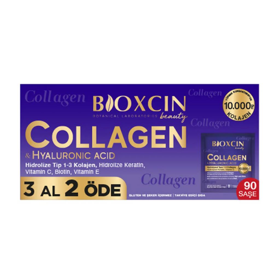 Bioxcin Collagen Hyaluronic Acid Hidrolize Tip 1-3 Kolajen 90 Saş