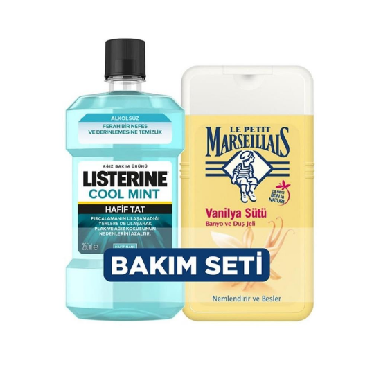 Le Petit Marseillais Duş Jeli 250 Ml Vanilya Sütü + Listerine 250