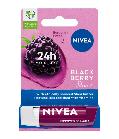 Nivea Bakım Yapan Dudak Bakım Kremi Black Berry 4,8 G