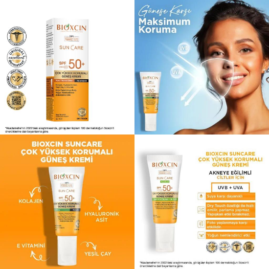 Bioxcin Sun Care Kuru Ciltler İçin Güneş Kremi Spf 50+