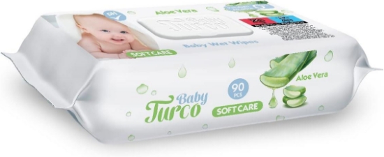 Baby Turco Aloe Veralı Kapaklı Soft Islak Mendil 90 Lı