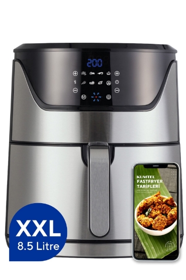 KUMTEL Inox Digital Fastfryer Yağsız Fritöz Airfryer HAF-08