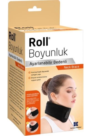 Roll Ayarlanabilir Bedenli Çırtlı Boyunluk