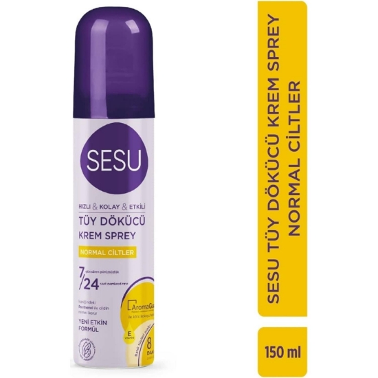 Sesu Tüy Dökücü Krem Sprey 150 Ml (Normal Ciltler)